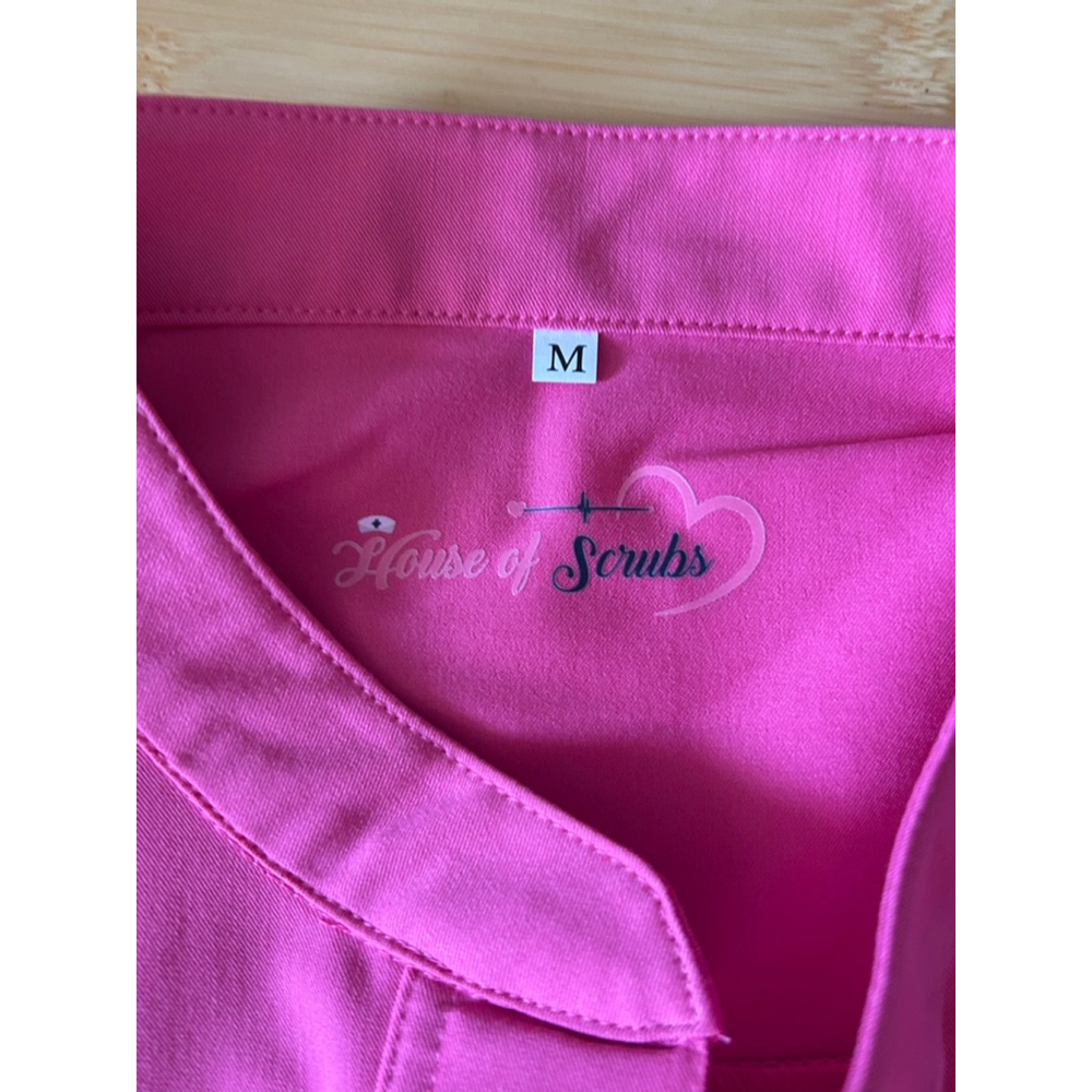 House of scrubs pink medium romper - Picture 3 of 3